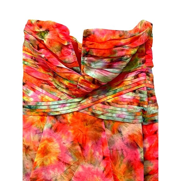 Ramy Brook Sierra Tie Dye Strapless Gown Size 2 New - Picture 5 of 7